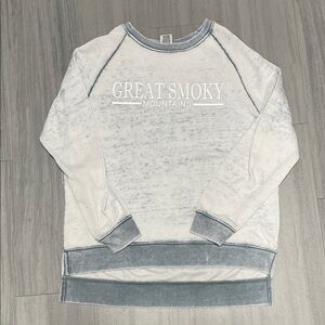 Gray and White Sweater